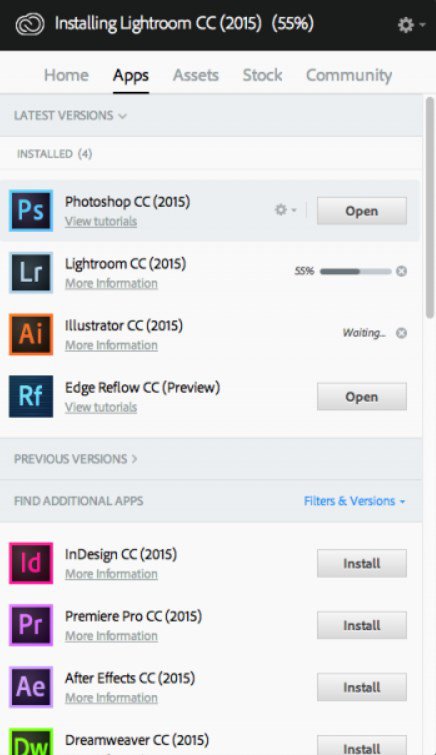 adobe creative suite for windows and mac